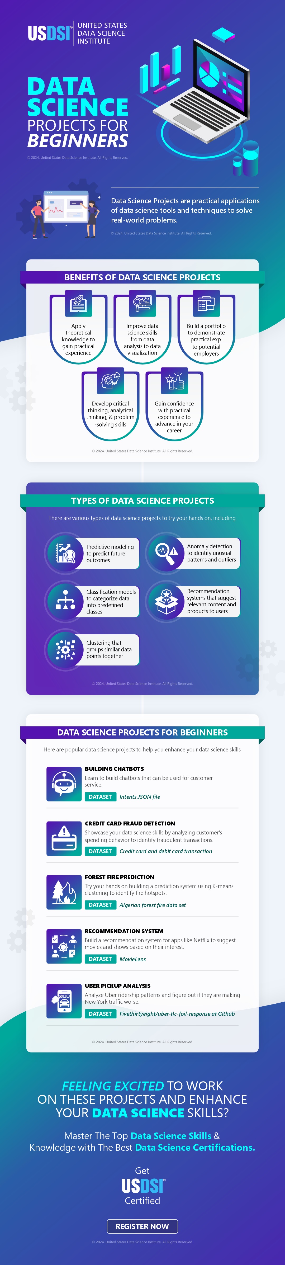 Data Science Projects for Beginners | Infographic